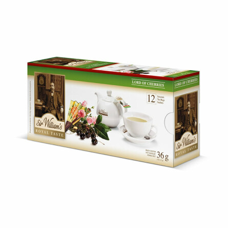 Herbata zielona Sir William's Royal Lord Of Cherries 12 saszetek