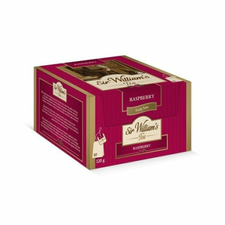 Herbata owocowa Sir William’s Tea Raspberry 50 saszetek