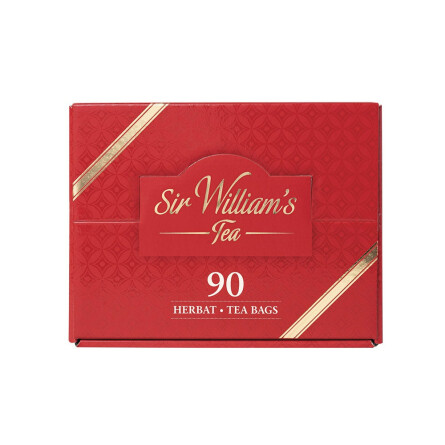 Tekturowy Prezenter z Herbatami Sir William's Tea 90 saszetek