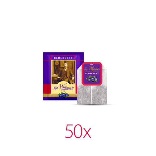 Owocowo-Ziołowa Herbatka Sir William's Tea Blueberry 50 Saszetek