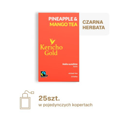 Kericho Gold – Czarna Herbata Pineapple & Mango Tea (25 torebek / 50 g)