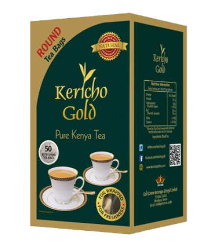 Kericho Gold – Czarna Herbata Kenijska 50 okrągłych torebek