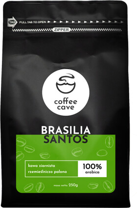 Kawa ziarnista Brazylia Santos 250g