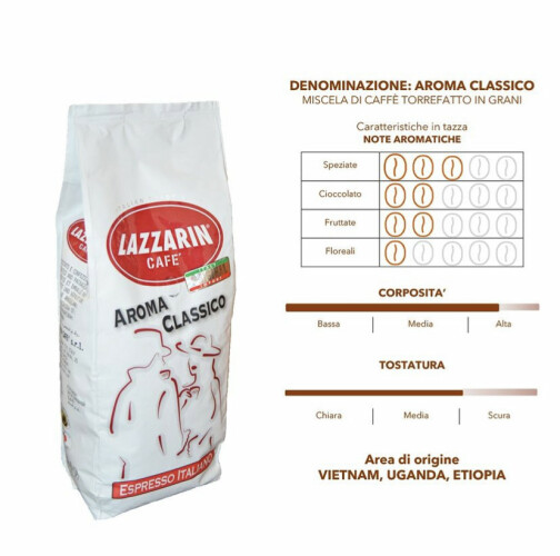 Kawa włoska ziarnista Lazzarin Aroma Classico 1kg