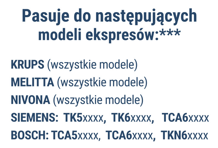 Filtr wody do ekspresu MELITTA NIVONA KRUPS SIEMENS BOSCH (zamiennik)