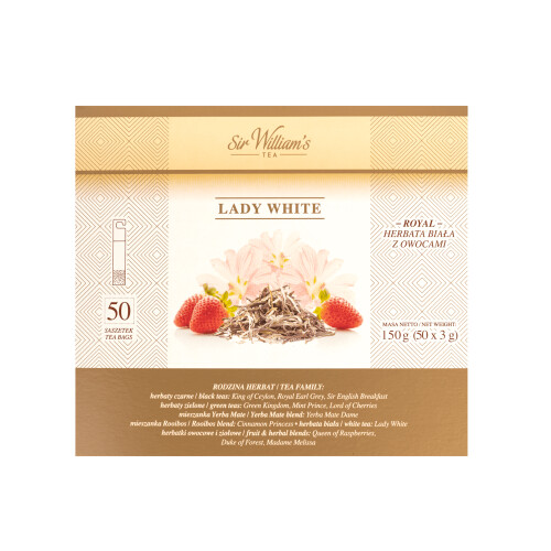Biała Herbata Sir William's Royal Lady White 50 Saszetek