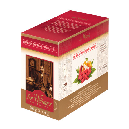 Owocowa Herbata Sir William's Royal Queen of Raspberries 50 Saszetek