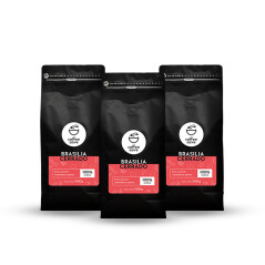 Zestaw kawy ziarnistej Brazylia Cerrado 3 x 1 kg