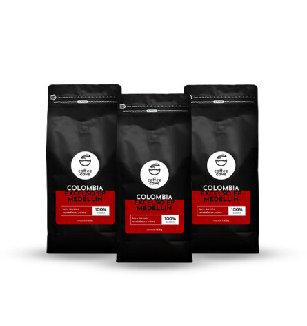 Zestaw kawy ziarnistej Kolumbia Excelso Medellin 3 x 1 kg