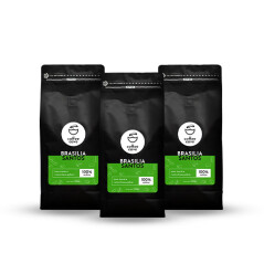 Zestaw kawy ziarnistej Brazylia Santos 3x1kg