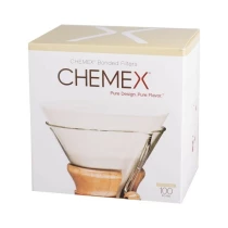 Filtry papierowe okrągłe Chemex na 6-10 filiżanek - 100 sztuk