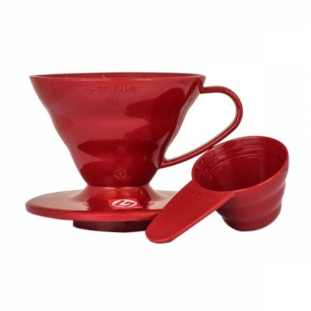 Plastikowy Drip Hario V60-01 Czerwony