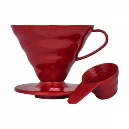 Plastikowy Drip Hario V60-02 Czerwony